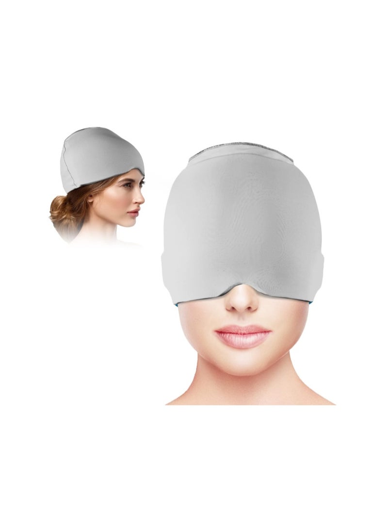 VANLON Headache Hat for Migraine, Headache Migraine Relief Cap for Tension Headache Migraine Relief, One Size Fits All Headache Hat with Reusable Ice Gel Pack for Puffy Eyes, Sinus & Stress Relief - Image 1