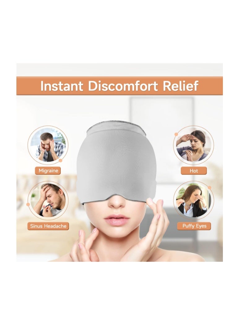 VANLON Headache Hat for Migraine, Headache Migraine Relief Cap for Tension Headache Migraine Relief, One Size Fits All Headache Hat with Reusable Ice Gel Pack for Puffy Eyes, Sinus & Stress Relief - Image 5