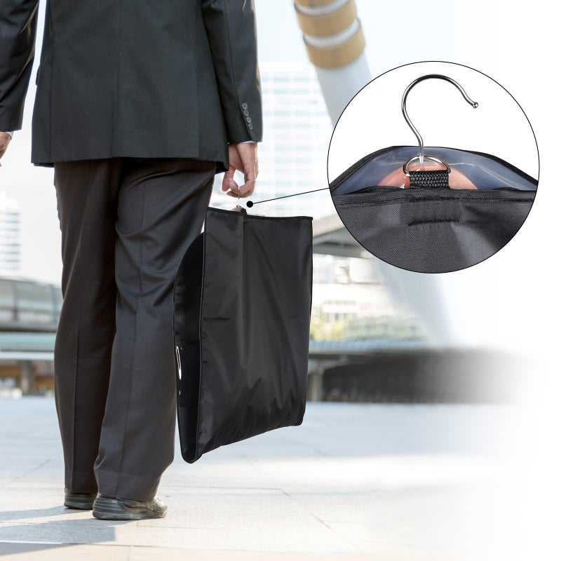 5 Pcs Heavy Duty Waterproof Garment Bag, 110x60cm Long Garment Bags, Breathable Dust Suit Dress Cover with Transparent Window for Hanging Clothes Storage and Travel, Dust Protection Clothing Bag - Image 4