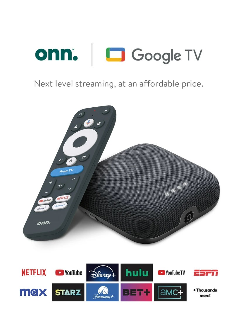 او ان ان onn. Google TV 4K Pro Streaming Device (New, 2024), 4K UHD resolution, Dolby Vision & Dolby ATMOS, Hands-Free Voice Control, Smart Hub - Image 2