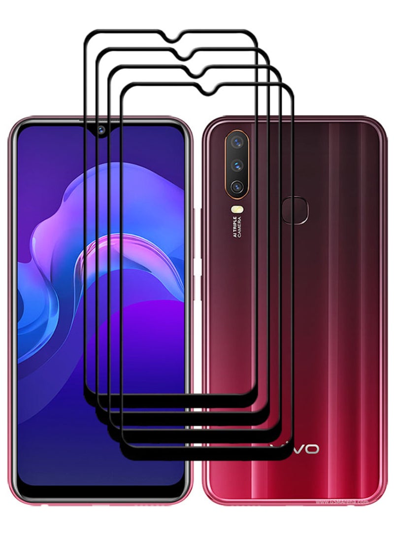 ACLIX 4 Pieces Antistatic ESD Dustproof Premium Quality High Definition Tempered Glass Screen Protector Designed For vivo Y12 - Image 1