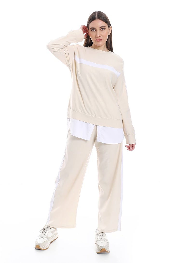 سيزار سوت حريمي كاجوال قطعتين - Image 1