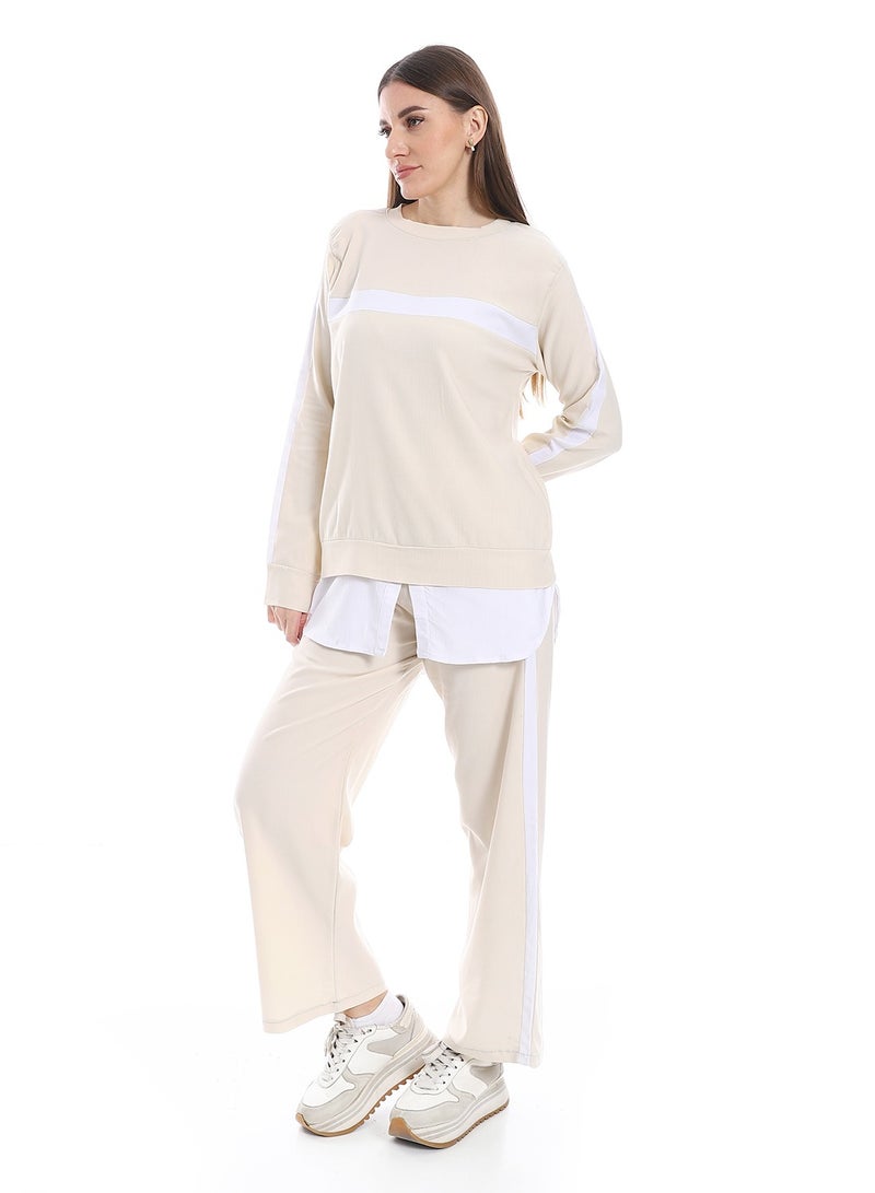 سيزار سوت حريمي كاجوال قطعتين - Image 2