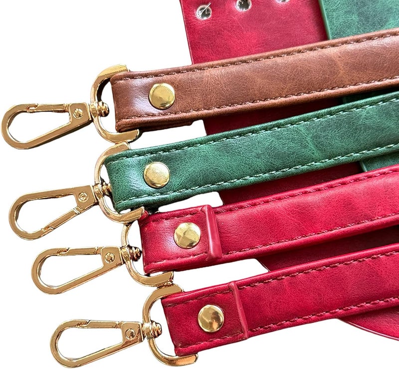 PU Leather Bag Knitting Set Diys Crochet Bag Making Bags Strap Bottoms Flap Cover for Crochet Crossbody Shoulder Bags Leather Bag Making Set - Image 4