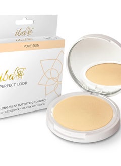 Iba Pure Skin Perfect Look Long Wear Mattifying Compact - Snow White, 9g | Even Coverage | Oil Free | Matte Finish | SPF 15 | Face Makeup | 100% Natural |... - pzsku/Z4E6319E62DF1CDA263C8Z/45/_/1739341905/ba9f76cc-6f52-46e7-90fa-2a85c5b8dc7b