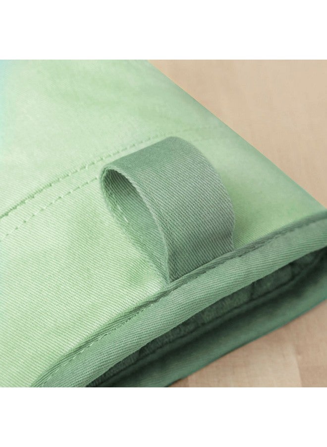 KitchenAid Beacon Two-Tone Non-Slip Oven Mitt Set, Pistachio/Graphite Green, 5.75"x13", 2 Piece - Image 4