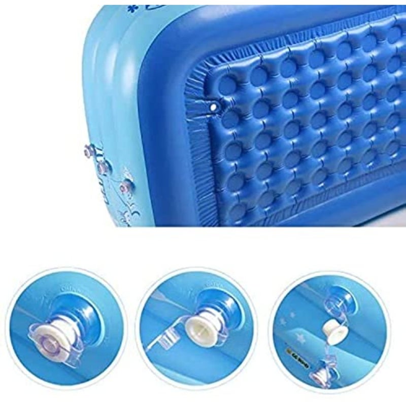 Summer Swimming Pool for kids Inflatable Bathtubs, Blue Swimming Pool for Outdoor/Garden/Backyard 130cm - Image 4