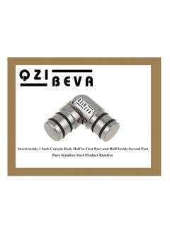 QZibeva QZIBEVA 1 Pack 3 Inch Curtain Rod Jointer Connector for 1 Inch Rods Insert Inside MethodManu Usages Can Use Straight or Bend Code 89JBZ5B1  - Image 5