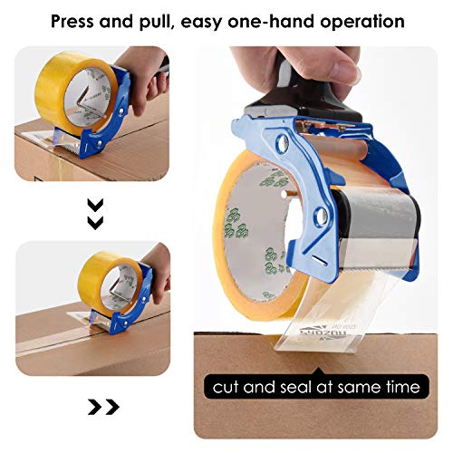 PROSUN Fast Reload 2 Inch Tape Gun Dispenser Packing Packaging Sealing Cutter Blue - Image 4
