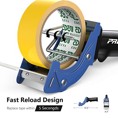 PROSUN Fast Reload 2 Inch Tape Gun Dispenser Packing Packaging Sealing Cutter Blue - Image 2