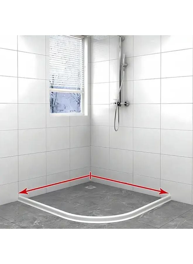 White 78 74 Inch Bathroom Splash Guard Anti Splash Panel Easy Install Easy Clean - Image 3