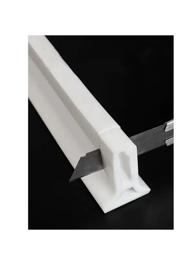 White 78 74 Inch Bathroom Splash Guard Anti Splash Panel Easy Install Easy Clean - Image 1