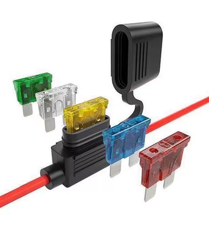 Car Fuse Box Holder 2 Pieces With Insert Tab Leads - Image 1