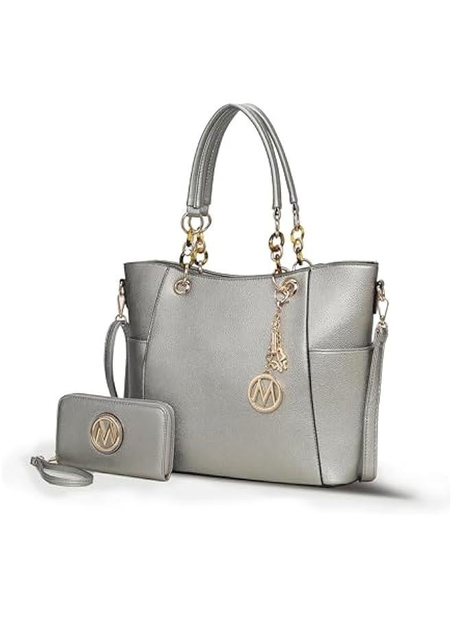 Arabest Tote Bag for Women, Handbag Set with Wallet-Top-Handle- Vegan Leather Purse - Image 1