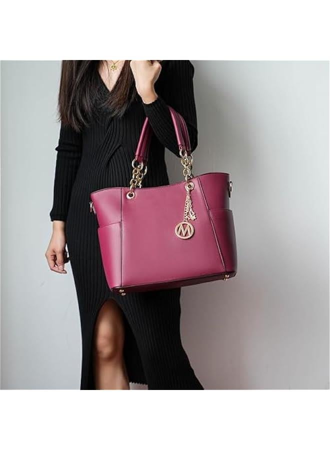 Arabest Tote Bag for Women, Handbag Set with Wallet-Top-Handle- Vegan Leather Purse - Image 2