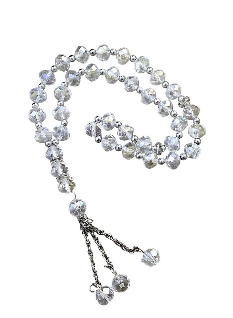 كريتر  طقم رجالي فاخر يتكون من ساعة تصميم ملكي من الستانلس ستيل، مينا كلاسيكي مع عرض التاريخ مقاومة للماء وسبحة وقلم وازرار اكمام - Image 3