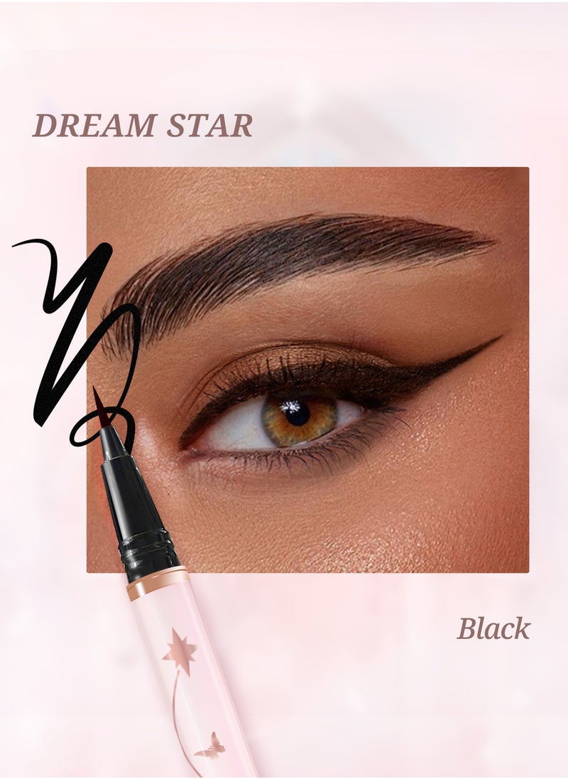 Fancy Fancy Dream Star Liquid Eyeliner，Waterproof Quick-Drying Formula Defines Clearly, Smooth and Even Flow, No Smudging(01 Black)  - Image 2