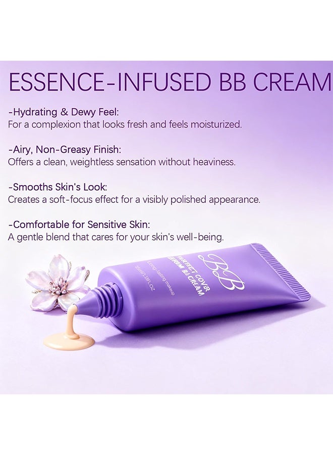 BARUBT PERFECT COVER SERUM BB CREAM , Skin Tint, Tinted Moisturizer, Skin Care Foundation Makeup 35ml - Image 4