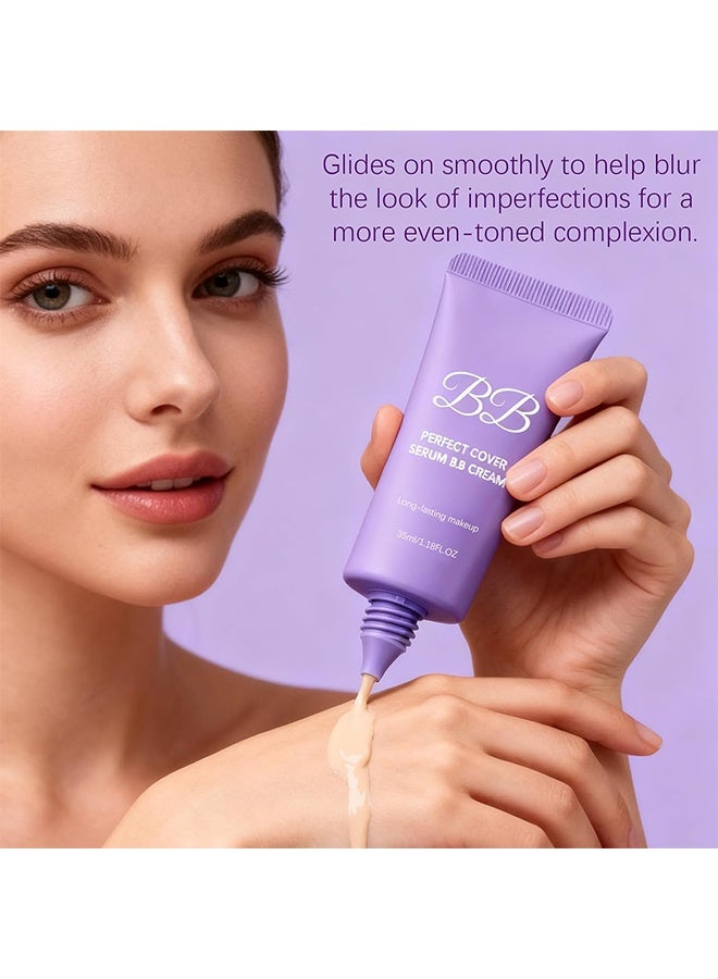 BARUBT PERFECT COVER SERUM BB CREAM , Skin Tint, Tinted Moisturizer, Skin Care Foundation Makeup 35ml - Image 5