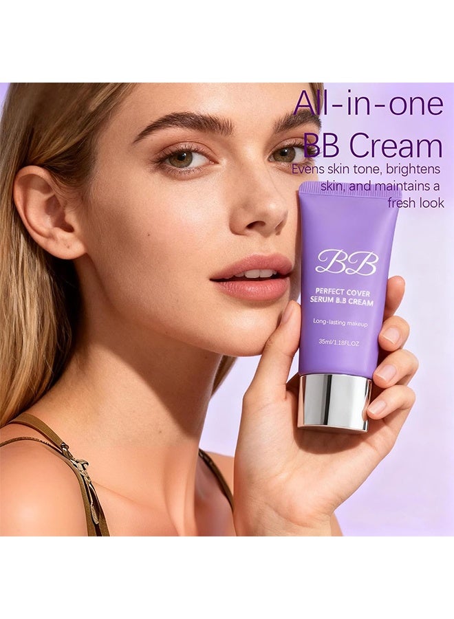 BARUBT PERFECT COVER SERUM BB CREAM , Skin Tint, Tinted Moisturizer, Skin Care Foundation Makeup 35ml - Image 3