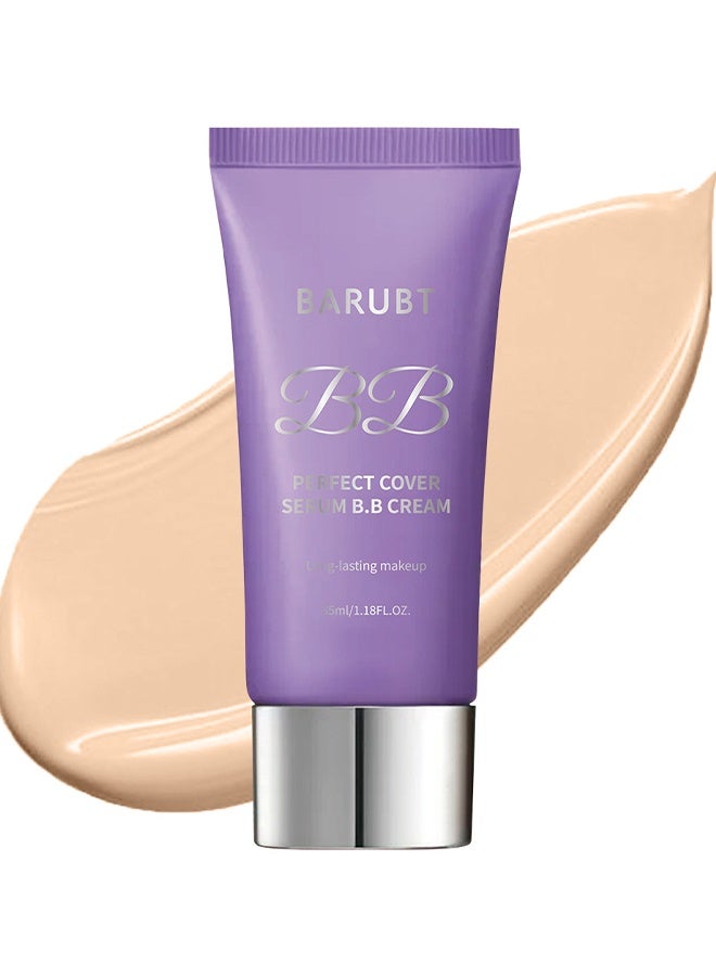 BARUBT PERFECT COVER SERUM BB CREAM , Skin Tint, Tinted Moisturizer, Skin Care Foundation Makeup 35ml - Image 1