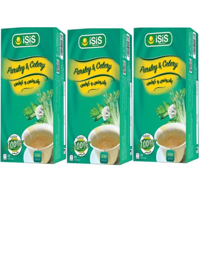 ISIS 3 pieces of Parsley & Celery Drink 3X25 Envelopes - Image 1