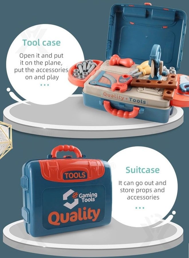 Goyal's Construction Tools Kit Toys for Kids Set, Portable Tool Toy with Accessories Briefcase Boys Girls Engineer Toolbox kit Kids, Workshop Toll Box - Image 4