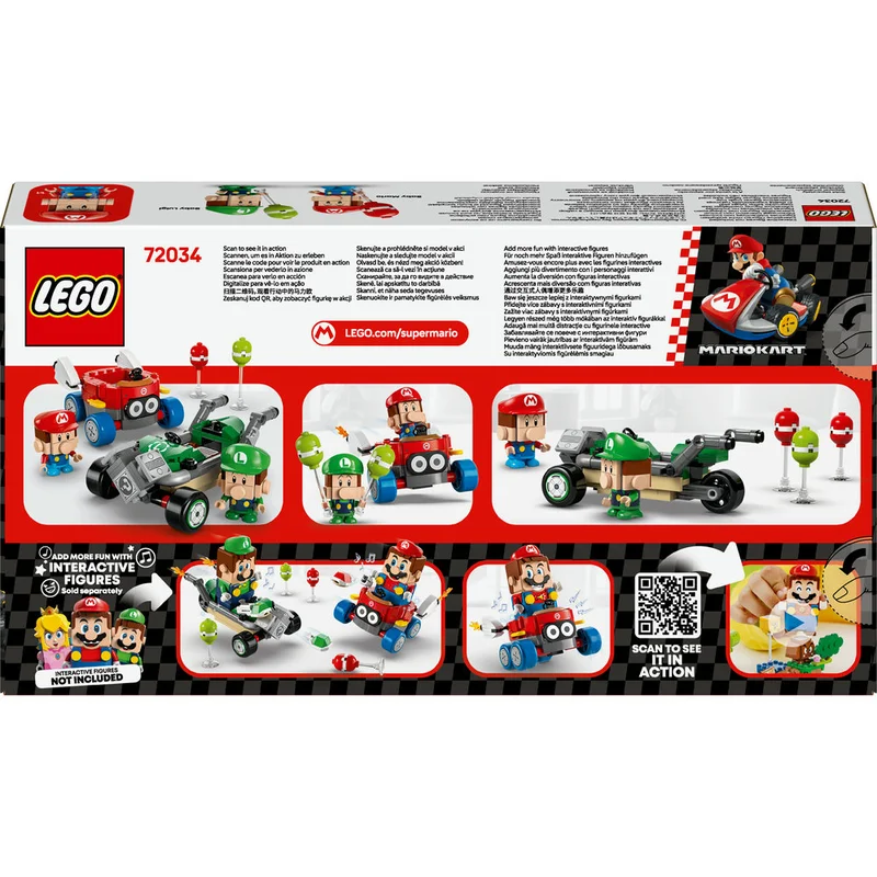 ليغو لعبة Mario Kart™‎ –‏ Baby Mario بمواجهة Baby Luigi من LEGO® Super Mario™‎‏ 72034