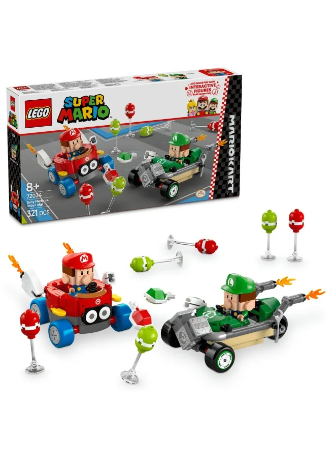 ليغو لعبة Mario Kart™‎ –‏ Baby Mario بمواجهة Baby Luigi من LEGO® Super Mario™‎‏ 72034