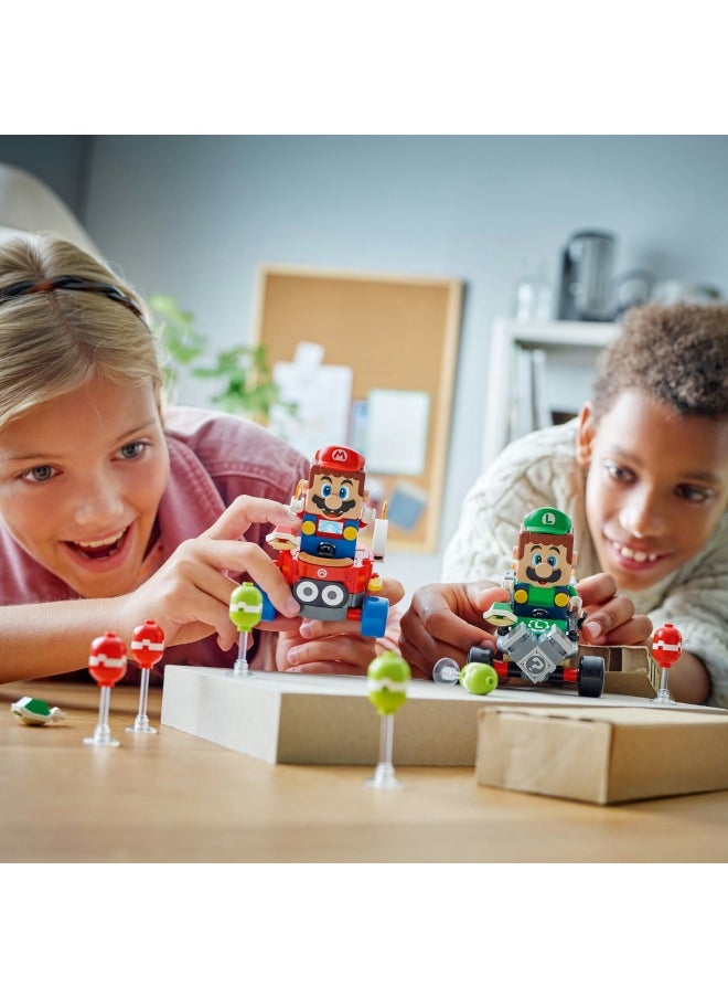 LEGO Super Mario: Mario Kart – Baby Mario vs. Baby Luigi Toy Set, with 2 Collectible Nintendo Character Figures and 2 Cars, Birthday Gift Idea for 8 Plus Year Old Boys, Girls and Gamers 72034 (321 pieces)  - Image 3