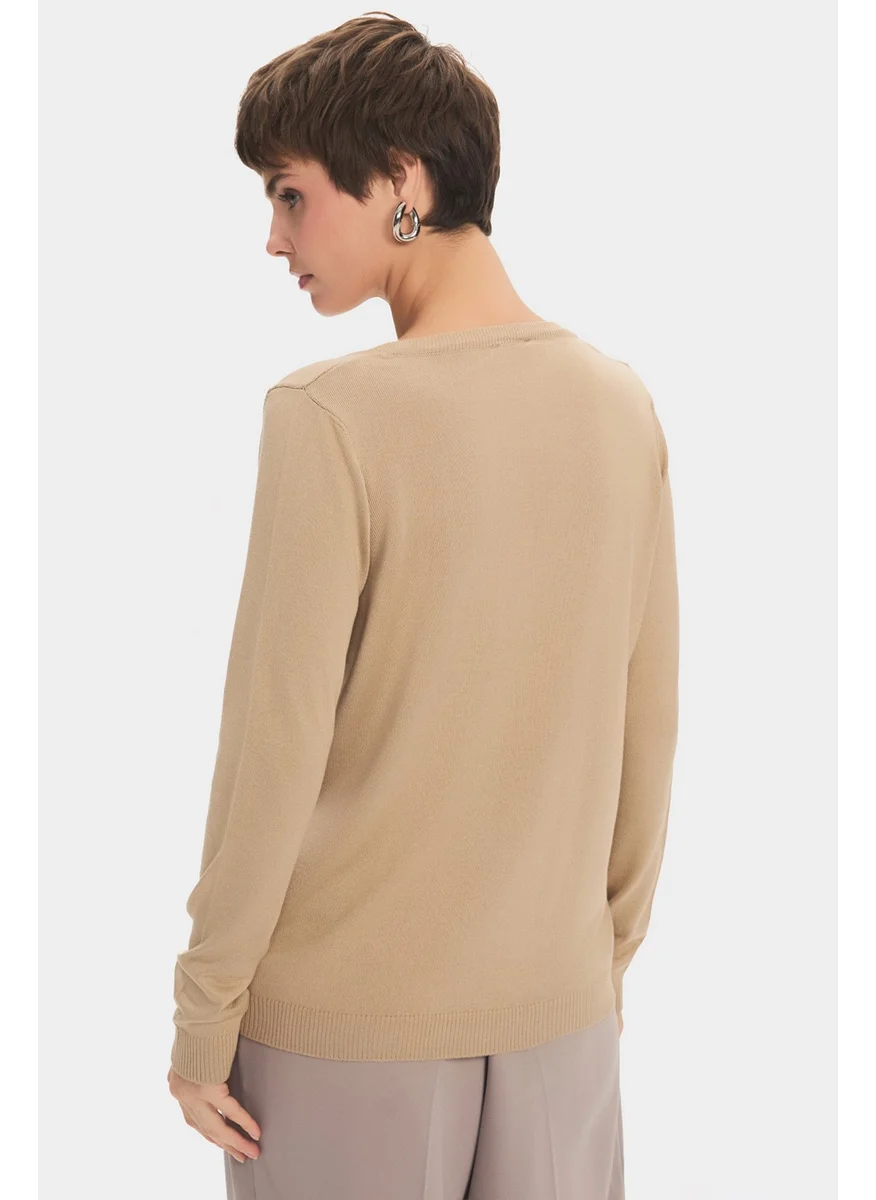 JUNE V-Neck Women's Knitwear Sweater
