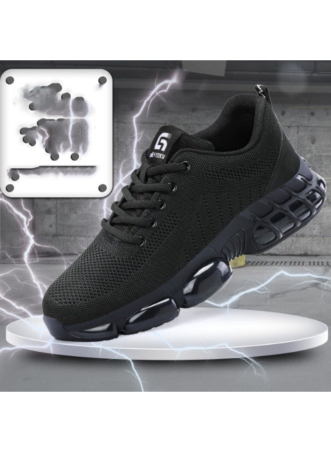 NIBEMINENT Safety Shoes Men's Work Shoes Comfortable Lightweight Soft Bottom Anti-impact And Puncture Resistant - Image 1