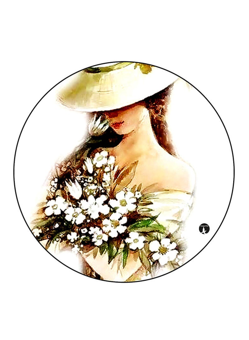 RKN Vintage Art Printed Large Pin Multicolour - Image 1