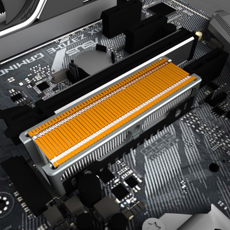 مُبرد SSD من البرونز لتبديد حراري مُحسن تبريد فعّال للأقراص أحادية وثنائية الجوانب - Image 4