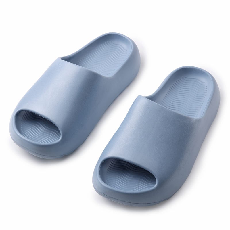 Cushioned Non-Slip Waterproof EVA Slides for Women Men and Kids, Soft Thick Sole Shower Sandals - Image 5