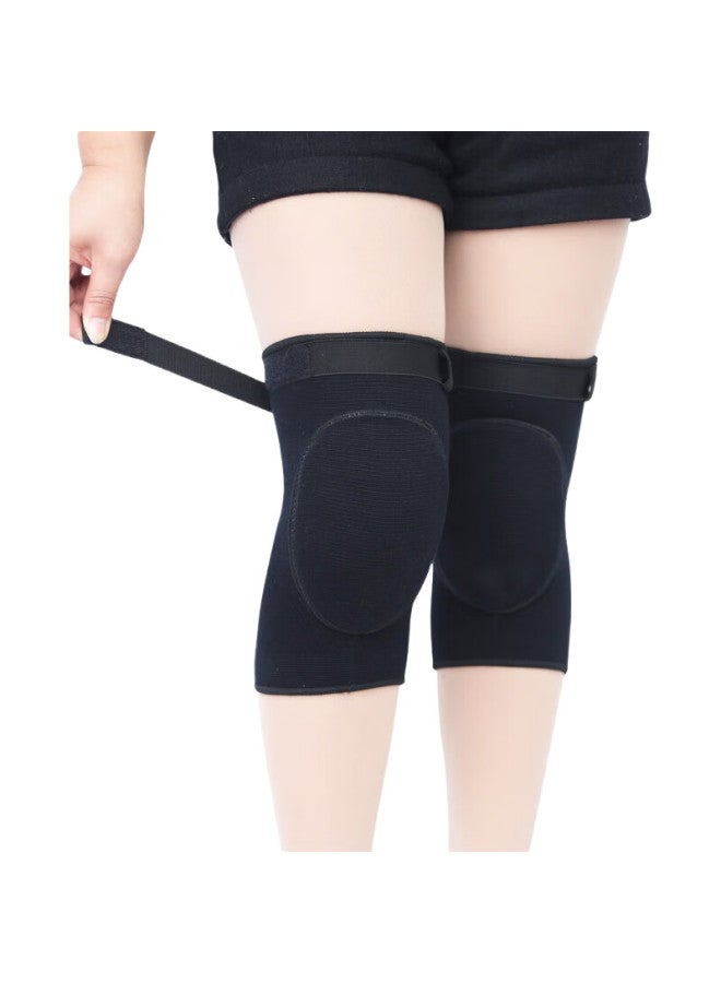 Chidong Dance Anti-Collision Knee Pads, Yoga Fitness Sports Roller Skating Ice Football Kneeling Foam Thick Shock-Absorbing Knee Protectors, 2 Pieces - Image 1