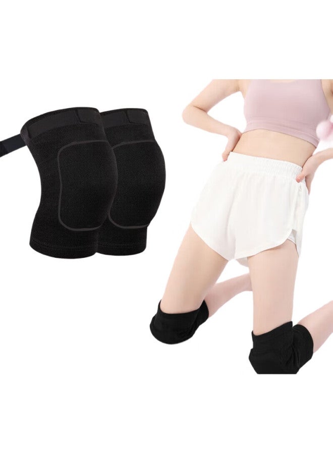 Chidong Dance Anti-Collision Knee Pads, Yoga Fitness Sports Roller Skating Ice Football Kneeling Foam Thick Shock-Absorbing Knee Protectors, 2 Pieces - Image 3