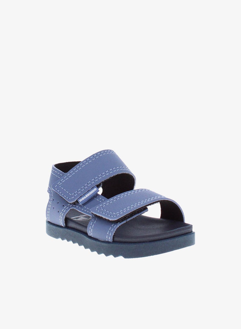 Molekinho Infant Boys Sandals With Back Strap Blue | Made In Brazil - Image 1