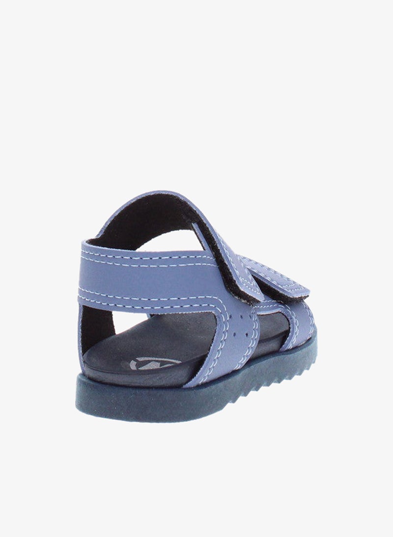 Molekinho Infant Boys Sandals With Back Strap Blue | Made In Brazil - Image 3
