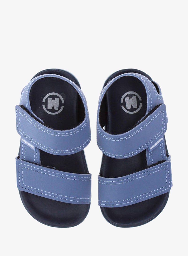 Molekinho Infant Boys Sandals With Back Strap Blue | Made In Brazil - Image 5