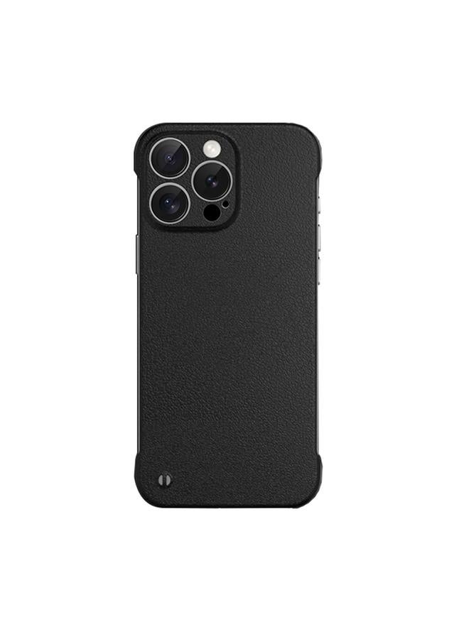 S-TOP Case For iPhone 16 Pro Frameless Litchi Texture PC Phone Case - Image 1