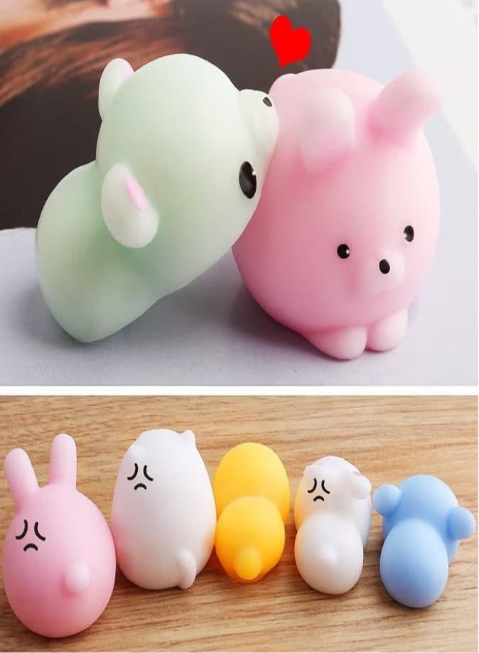 16 Pcs Mochi Animals Toys Lovely Mochi Cat Stress Relief Toys Mochi Animals Toys Mini Animals Cat Easter Gifts - Image 2
