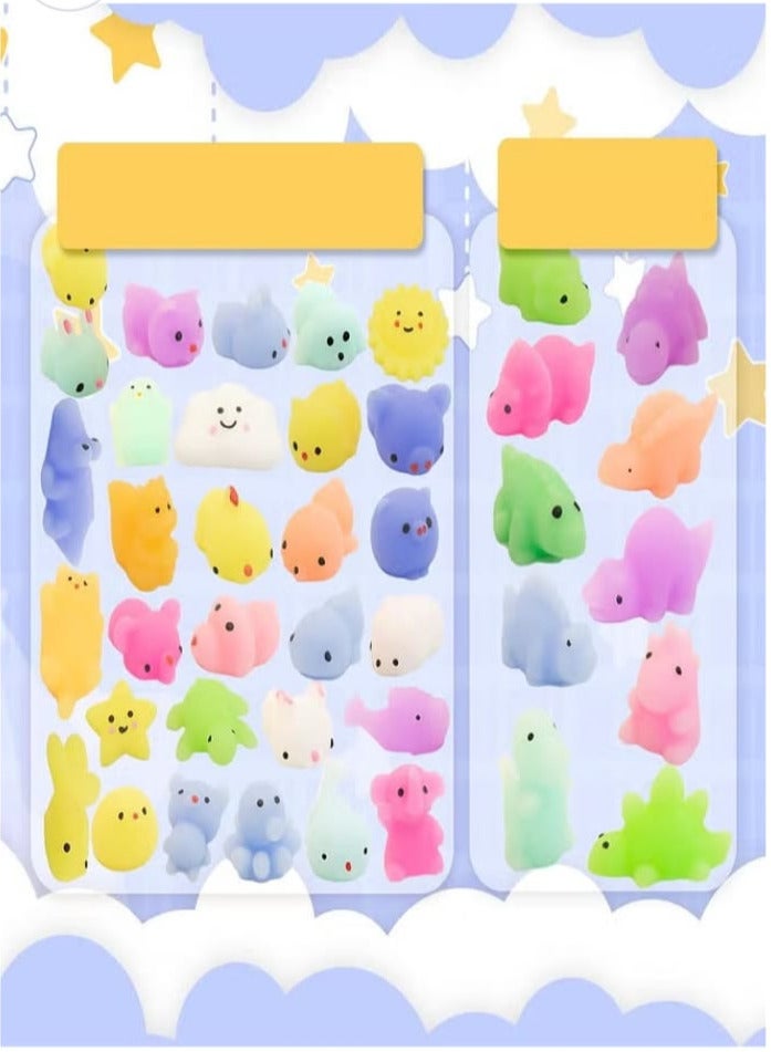 16 Pcs Mochi Animals Toys Lovely Mochi Cat Stress Relief Toys Mochi Animals Toys Mini Animals Cat Easter Gifts - Image 3