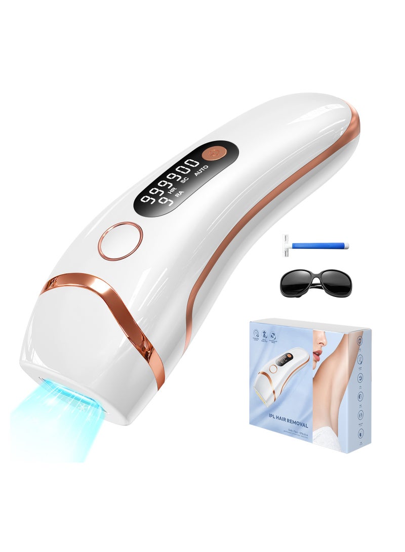 JOOYEE Laser Hair Removal Devices for Women and Men, 3-in-1 At-Home 9 Levels Upgrade 999900 Flashes for Face Armpit Arm Bikini Line Leg Whole Body - Image 1
