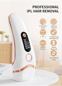 JOOYEE Laser Hair Removal Devices for Women and Men, 3-in-1 At-Home 9 Levels Upgrade 999900 Flashes for Face Armpit Arm Bikini Line Leg Whole Body  - Image 2