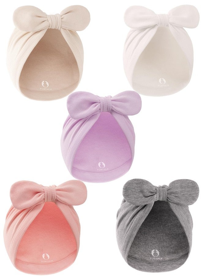 FURTALK Baby Hats Newborn Turban Soft Infant Beanie Girls Caps - Image 1