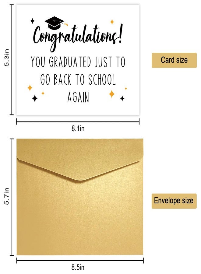 Obbyidk Hilarious High School Graduation Card, Funny Congratulations Gift for Graduate, Just to Go Back to School Again - Image 2
