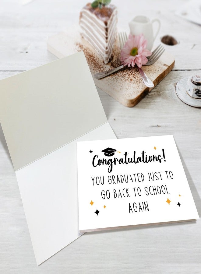 Obbyidk Hilarious High School Graduation Card, Funny Congratulations Gift for Graduate, Just to Go Back to School Again - Image 3