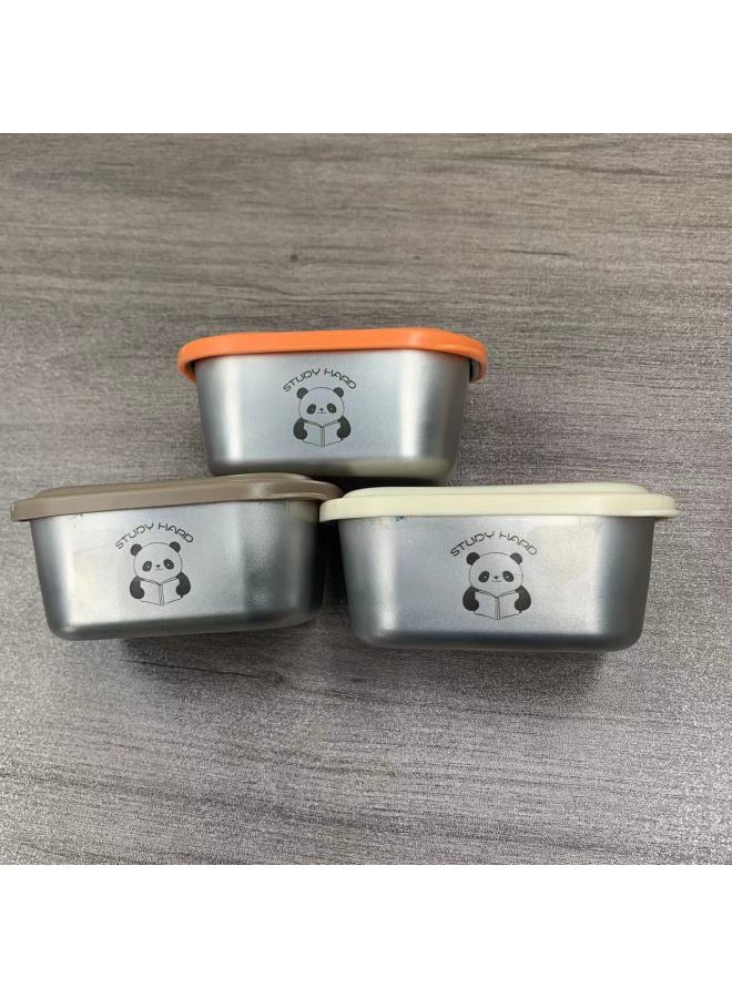 Stainless Steel Mini Sauce Household Tomato Cooking Box Salad Dressing Portable Outdoor Special Seasoning Box Dip Dish-Specifications:No Laser-Color:Stainless Steel Bear Seasoning Box  - Image 2