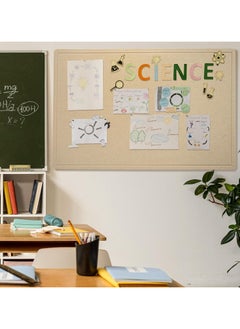 TOMSHOO 1pc Large Felt Bulletin Board,Bulletin Boards for School,Home,Kitchen & Office Walls,Dark Camel  - Image 2
